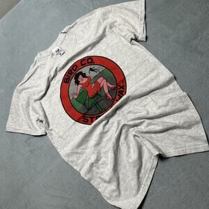 80s Bird Co Street Wax Crewneck Shirt Womens Medium Retro Skateboard Birdhouse